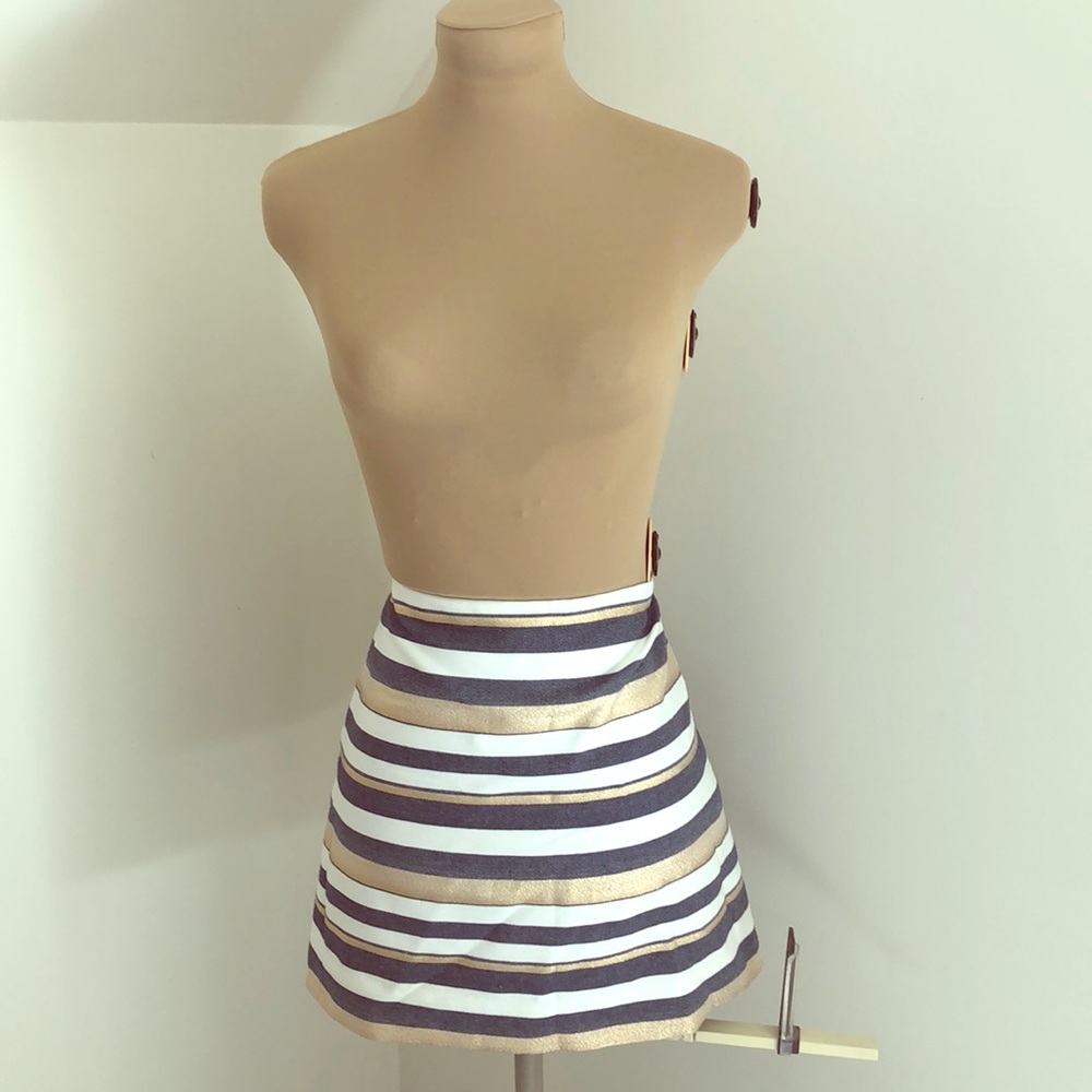 J. Crew Striped Skirt